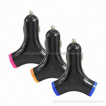 USB Car Charger with LED Indicator